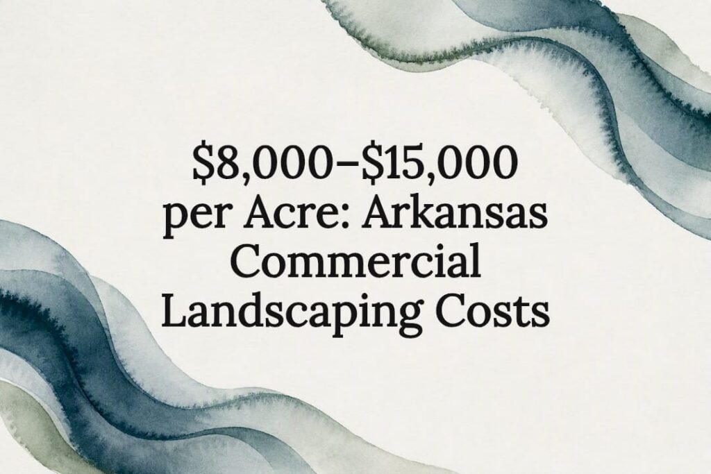 Decorative commercial landscaping cost title card