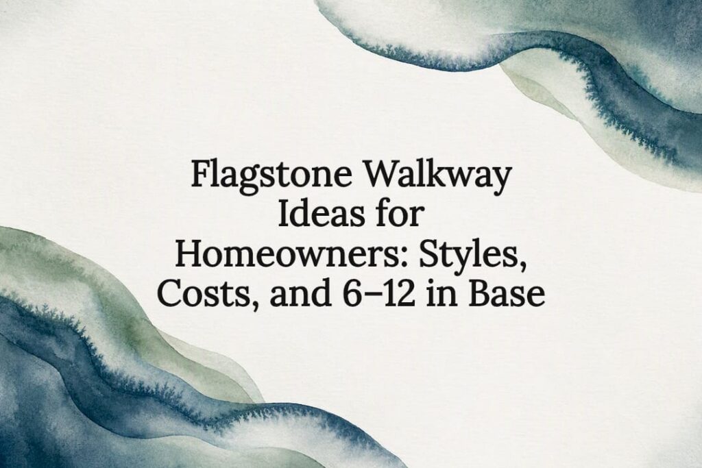 Decorative flagstone walkway guide title card