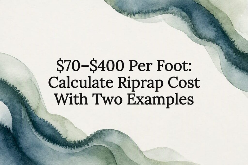 Decorative riprap cost title card