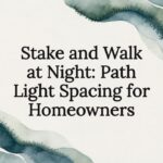 Decorative path lighting title card illustration