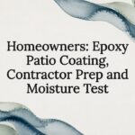 Decorative epoxy patio coating title card