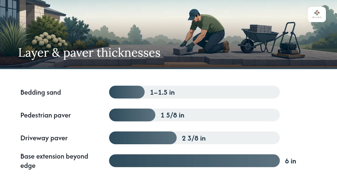 What Materials Go Into Each Layer of a Paver Base? — overview diagram