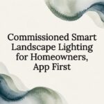 Decorative smart landscape lighting title card