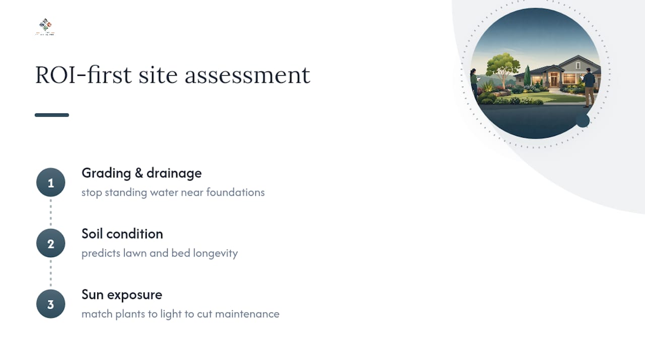Three landscaping assessment priorities