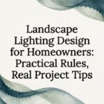 Landscape Lighting Design for Homeowners: Practical Rules, Real Project Tips