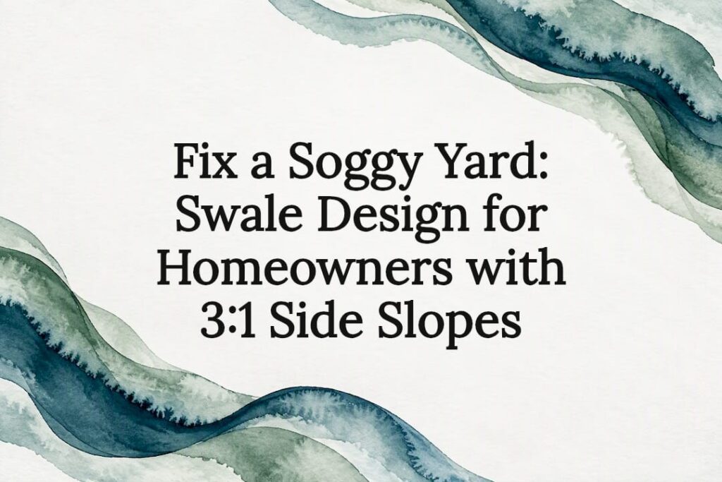 Decorative swale design title card