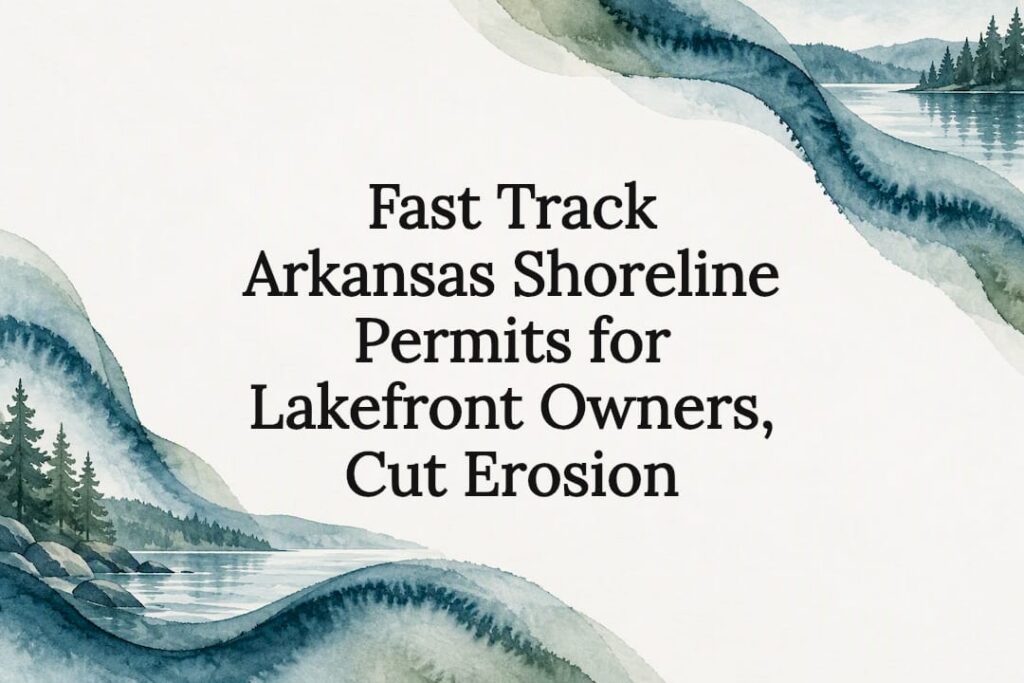 Decorative Arkansas shoreline permit title card