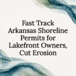 Decorative Arkansas shoreline permit title card