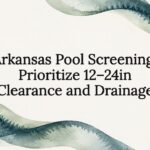 Decorative pool screening title card