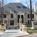 French Chateau in Cut Limestone, Central Arkansas
