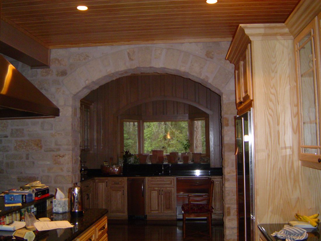 Kitchen arch, over the range