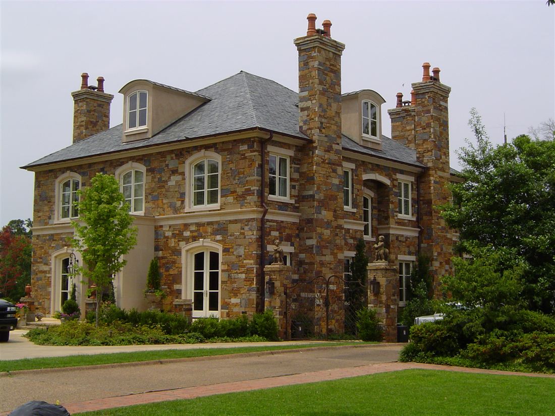 Stone manor, three chimneys