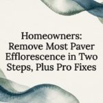 Decorative paver efflorescence title card
