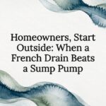 Decorative French drain article title card