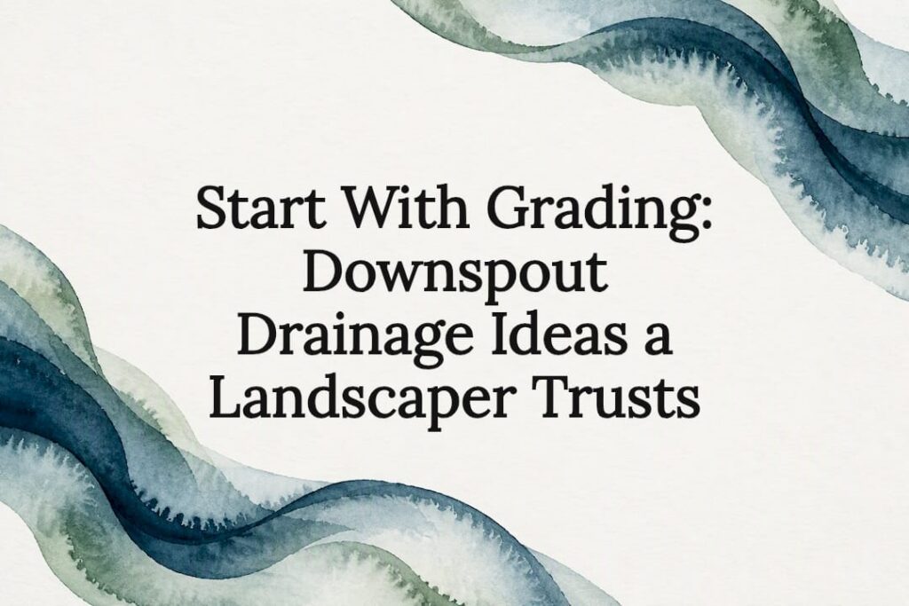 Decorative drainage article title card