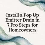 Install a Pop Up Emitter Drain in 7 Pro Steps for Homeowners