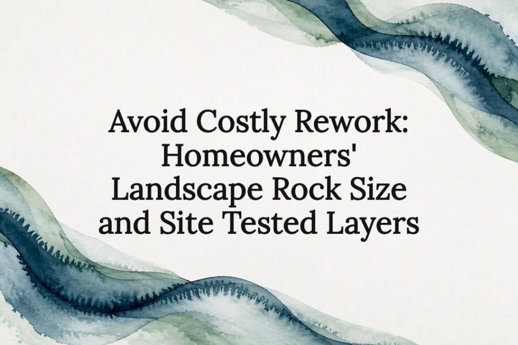 Watercolor frame for landscape rock title