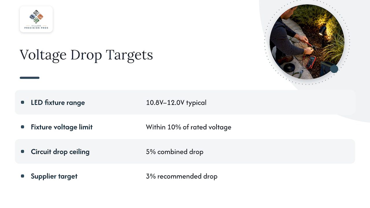 How much voltage drop is acceptable: overview diagram