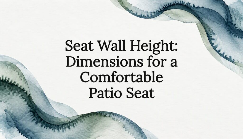 Watercolor frame around seat wall title